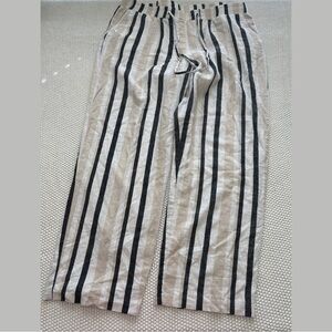 Striped Black and White Pants